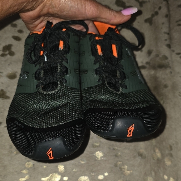 Inov-8 Dark Green and Bright Orange Bare XF 210 V3 - Picture 7 of 10
